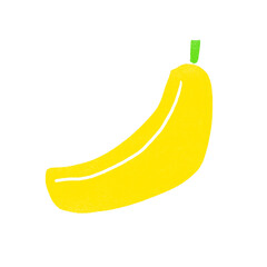 スタンプ風バナナのイラスト