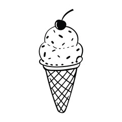Ice cream logo clipart set. Colorful cone ice cream icon clip art in pictogram style vector illustration color pastel sweet dessert collection.	