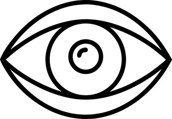 HUMAN EYE Icon Solid Style. Vector Icon Design Element for Web Page, Mobile App, UI, UX Design