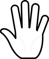 hands up icon vector illustration