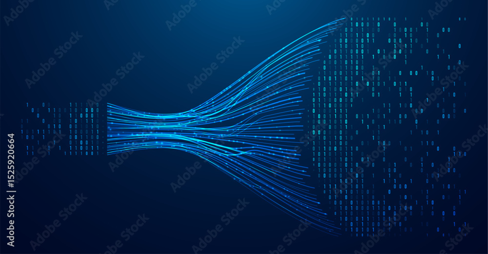 Poster abstract infographics visualization. big data code representation. futuristic network or business an