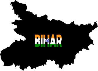 Bihar State Vector Map Design Art