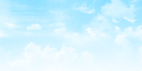 White cloud on blue sky. 