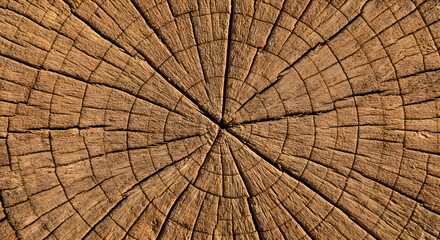 Fototapeta premium Close-Up of Tree Rings and Wood Texture