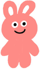 Cute Smiling Bunny Character