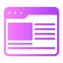 website gradient icon