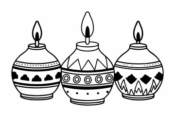 vector illustration of a decorative vase