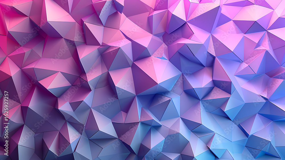 Poster a mesmerizing abstract background featuring a geometric design with triangles and polygons in shades