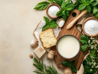 Rustic Wooden Cutting Board on Modern Kitchen Counter