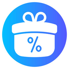 gift gradient icon