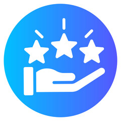 hand gradient icon