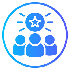 popularity gradient icon