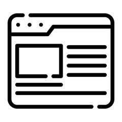 website line icon