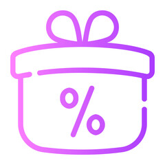 gift gradient icon