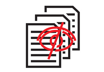 Classified Documents data concept illustration 