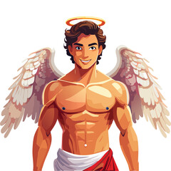 Cupid Angel Draw Illustration Vector