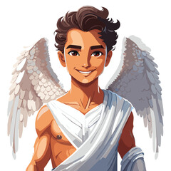 Cupid Angel Draw Illustration Vector
