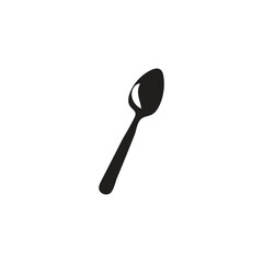 spoon silhouette illustration of a tool used to take food