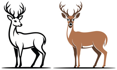 set of deer