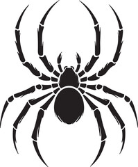 Spider Silhouette Vector Illustration