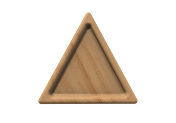 3d wooden triangle transparent png