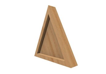 3d wooden triangle transparent png
