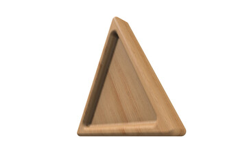 3d wooden triangle transparent png