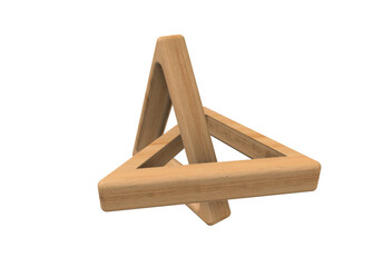 3d wooden triangles transparent png
