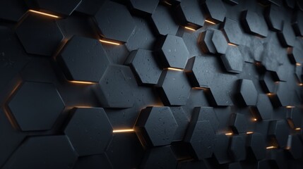 メタリックな壁のデジタル空間