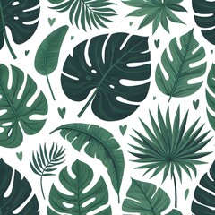 seamless pattern with leaves