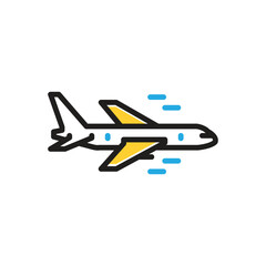 Multi color icon for aircraft