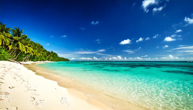 Fototapeta 海　生成AI　夏　背景