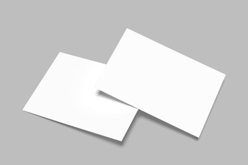 Minimalist A6 Postcard Blank Mockup