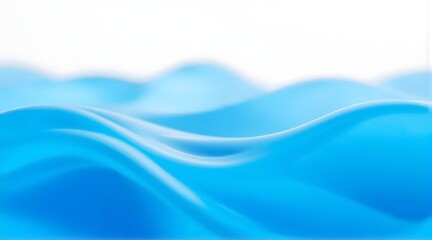 Naklejka premium Abstract Blue Water Waves: Serenity and Calm