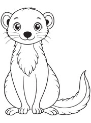 Dwarf Mongoose Coloring Page Adorable Animal Art For Kids