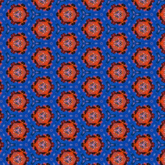 red seamless watercolor geometry pattern mixed with blue and yellow for unique and elegant fabric printing purposes also abstract