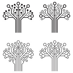 Abstract Digital Circuit Tree Set