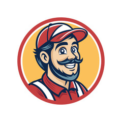 Man Mascot Esports Logo Design – Fierce Gamer Character Emblem – Professional Gaming Team Identity, Streamer Avatar, Competitive Logo 