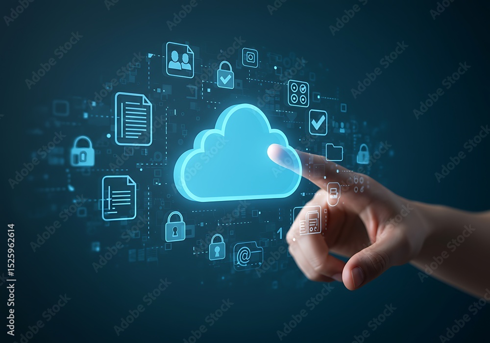 Aufkleber cloud computing and security for digital transformation in enterprises
