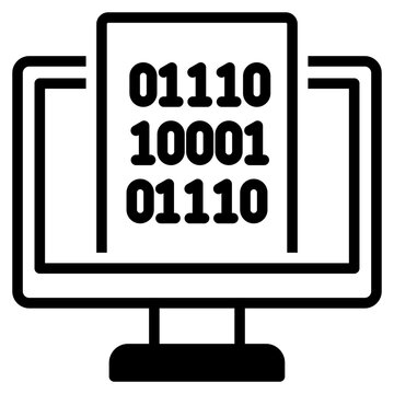 Programming outline mixed icon
