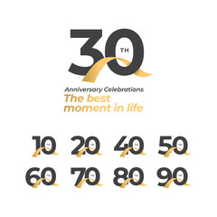 anniversary celebrations Logo Colletions Template