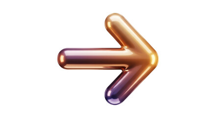 Gradient metallic arrow graphic design