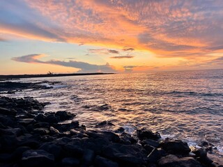 Sunset at Kiholo Bay