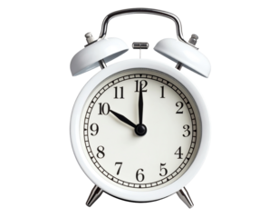 Classic alarm clock signaling the morning hours.