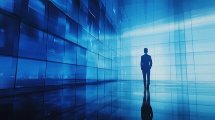 Businessman Future Vision Modern Office