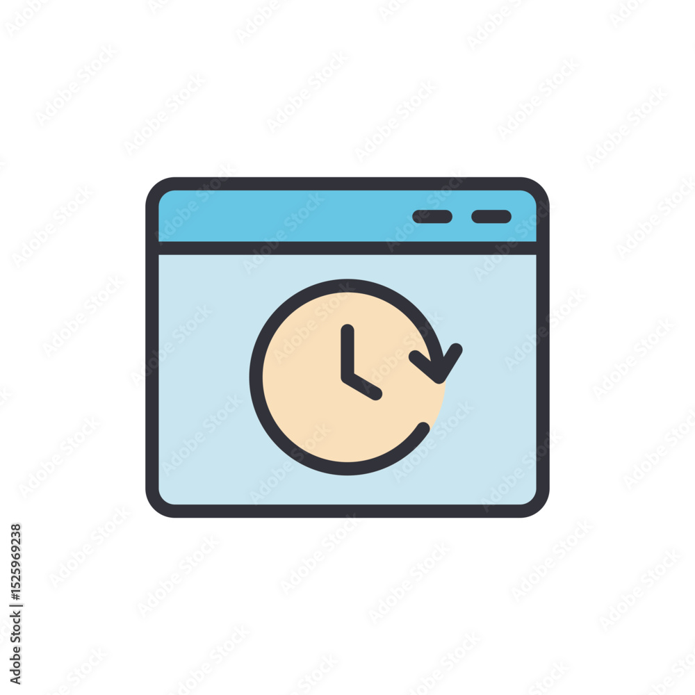 Poster browser window illustrating page refresh cycle time management