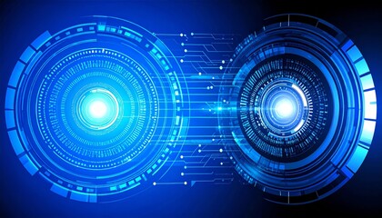Obraz premium abstract illustration of science, technology future and art concept, futuristic background with graphic elements