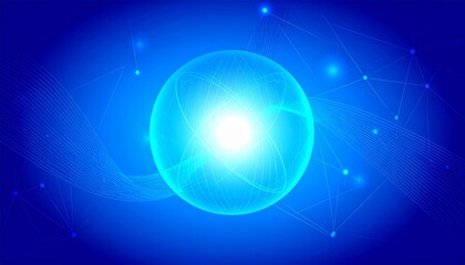 abstract illustration of science, technology future and art concept, futuristic background with graphic elements