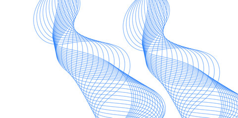 Abstract blue background with a glowing abstract waves. Abstract wave element for design. Digital frequency track equalizer, Futuristic background design. Long exposure, Light painting photography.