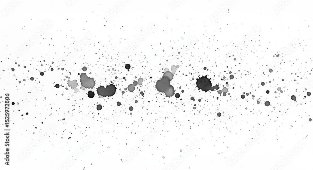 Aufkleber abstract gray ink splatter - a high-resolution of gray ink splatters on a white background, perfect 